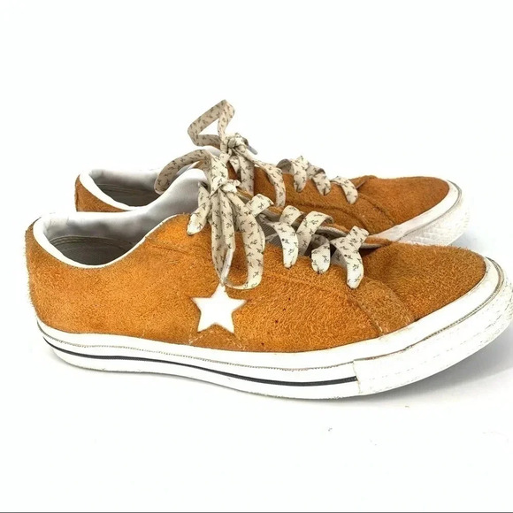 Converse Other - Converse one star orange suede sneakers